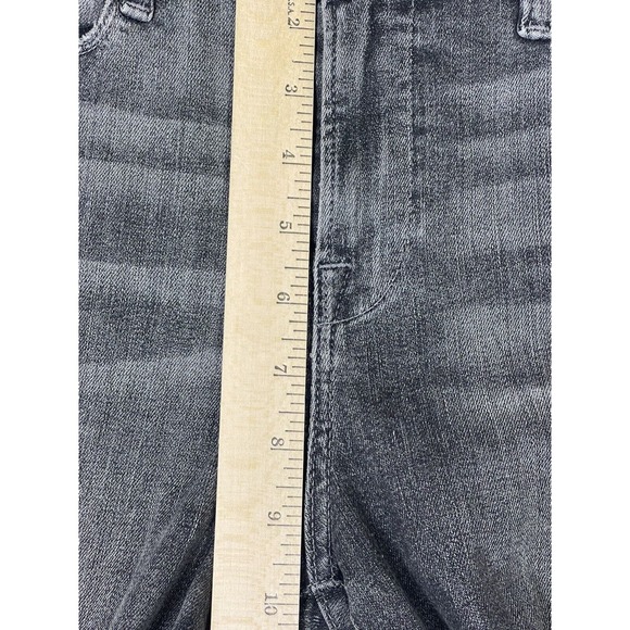 Frame jeans Womens 26 Black Le High Skinny Denim Raw Hem Mid Rise Adult - Picture 4 of 13